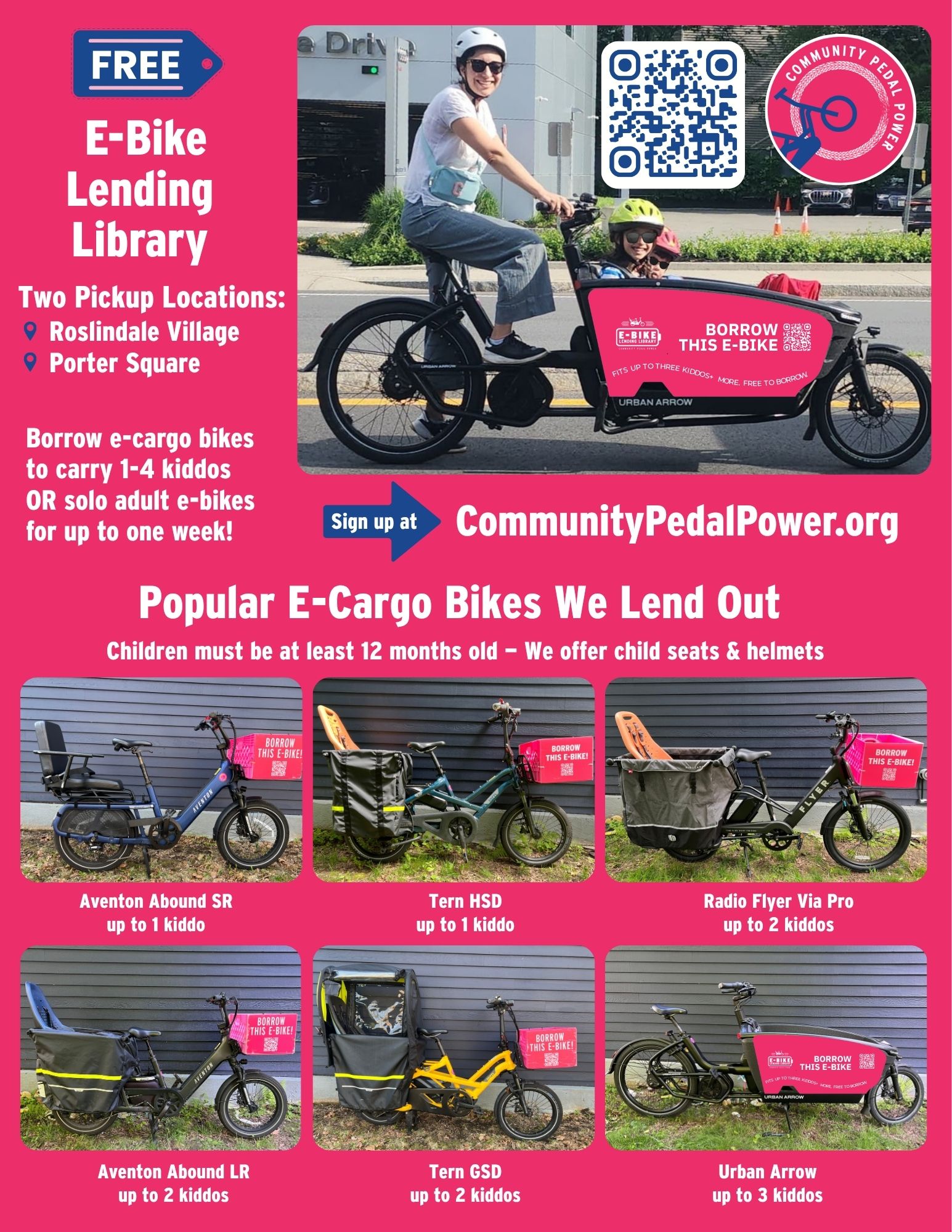 E-Bike Lending Library flyer