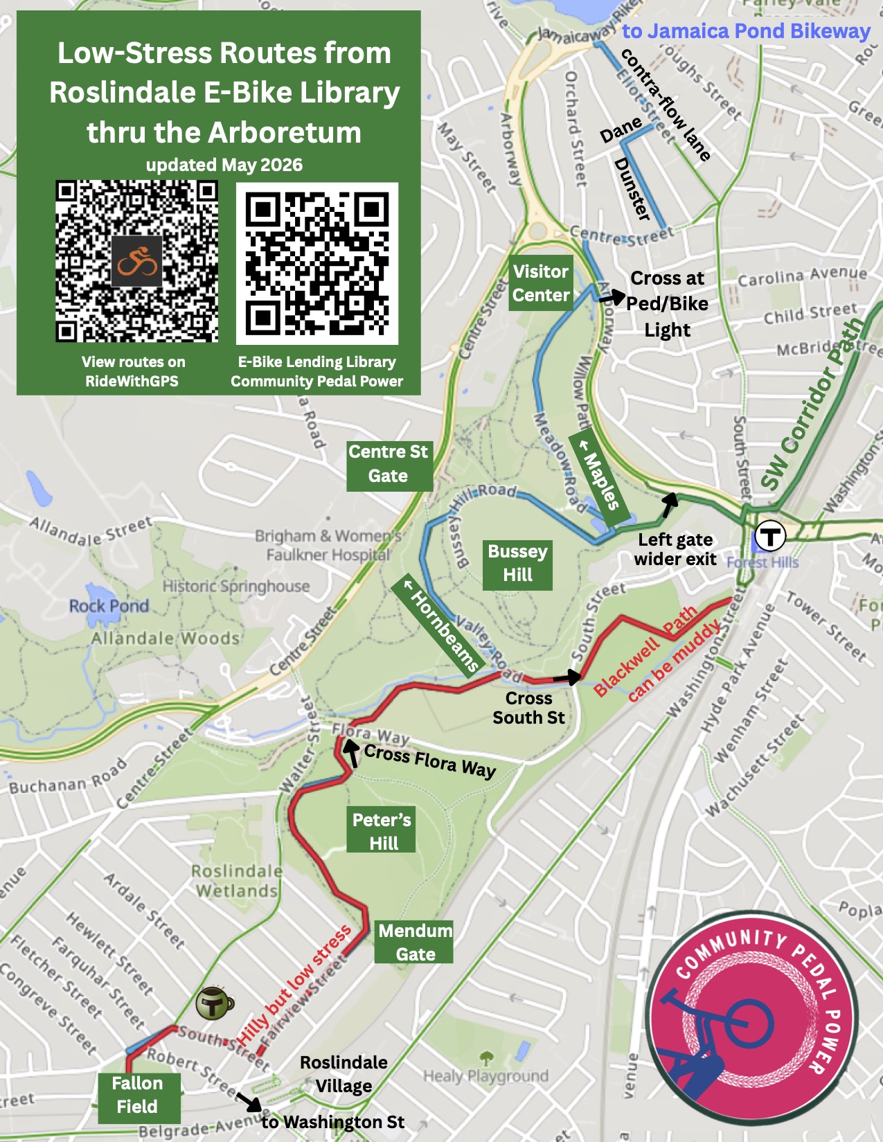 Rozzie thru Arboretum map